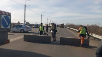 В Кургане закрыли дорогу на Смолино