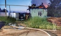 Курганские огнеборцы спасли из горящего дома таксу